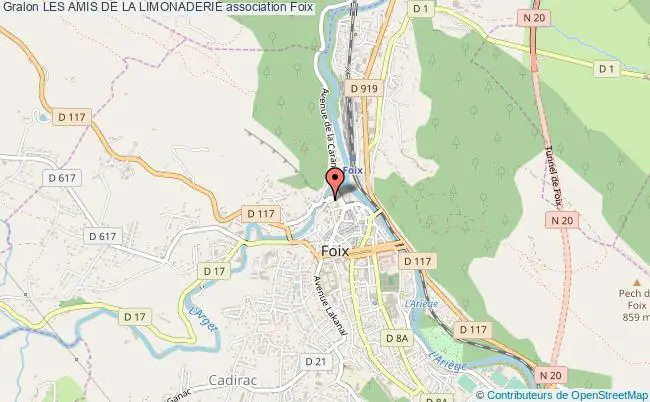 plan association Les Amis De La Limonaderie Foix