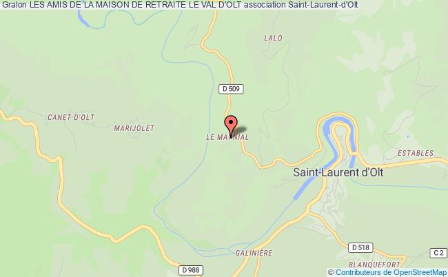 plan association Les Amis De La Maison De Retraite Le Val D'olt Saint-Laurent-d'Olt