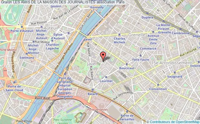 plan association Les Amis De La Maison Des Journalistes Paris