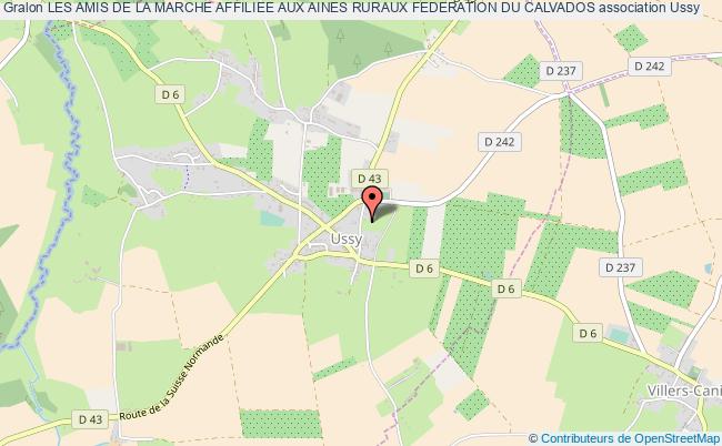 plan association Les Amis De La Marche Affiliee Aux Aines Ruraux Federation Du Calvados Ussy