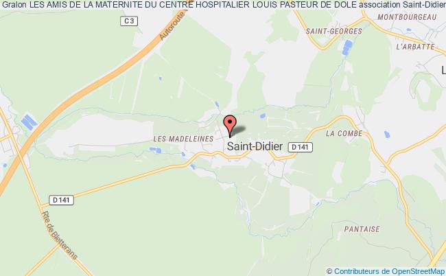 plan association Les Amis De La Maternite Du Centre Hospitalier Louis Pasteur De Dole Saint-Didier