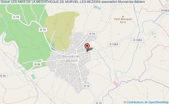 plan association Les Amis De La Mediatheque De Murviel-les-beziers Murviel-lès-Béziers