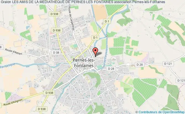 plan association Les Amis De La Mediatheque De Pernes Les Fontaines Pernes-les-Fontaines