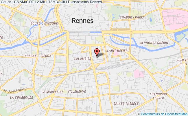 plan association Les Amis De La Mili-tambouille Rennes