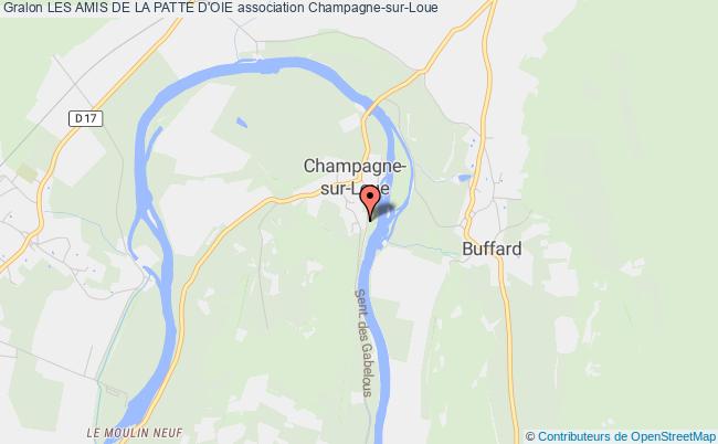 plan association Les Amis De La Patte D'oie Champagne-sur-Loue