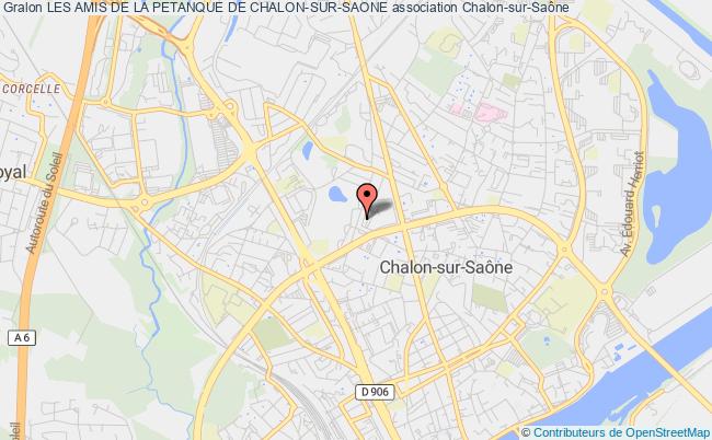 plan association Les Amis De La Petanque De Chalon-sur-saone Chalon-sur-Saône