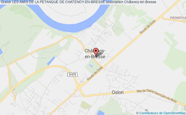 plan association Les Amis De La Petanque De Chatenoy-en-bresse Châtenoy-en-Bresse