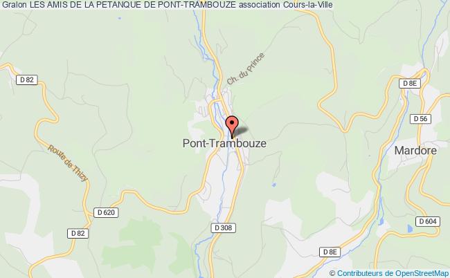 plan association Les Amis De La Petanque De Pont-trambouze Cours