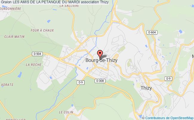 plan association Les Amis De La Petanque Du Mardi Thizy-les-Bourgs