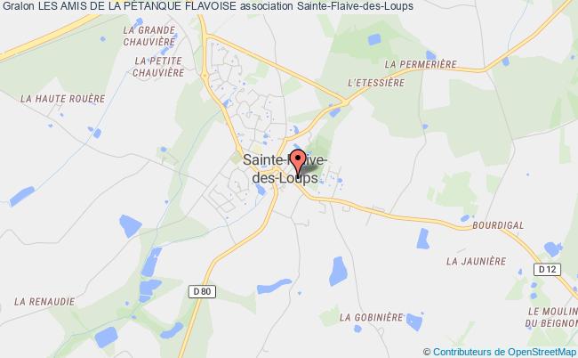 plan association Les Amis De La PÉtanque Flavoise Sainte-Flaive-des-Loups
