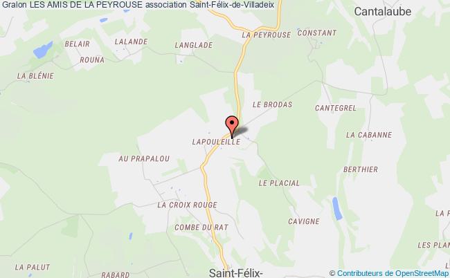 plan association Les Amis De La Peyrouse Saint-Félix-de-Villadeix