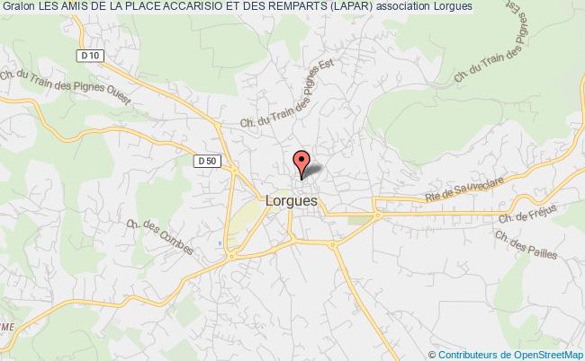 plan association Les Amis De La Place Accarisio Et Des Remparts (lapar) Lorgues