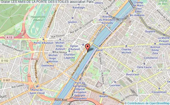 plan association Les Amis De La Porte Des Etoiles Paris