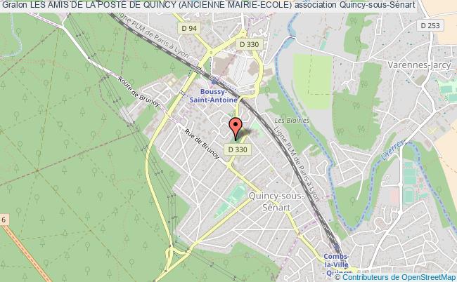 plan association Les Amis De La Poste De Quincy (ancienne Mairie-ecole) Quincy-sous-Sénart
