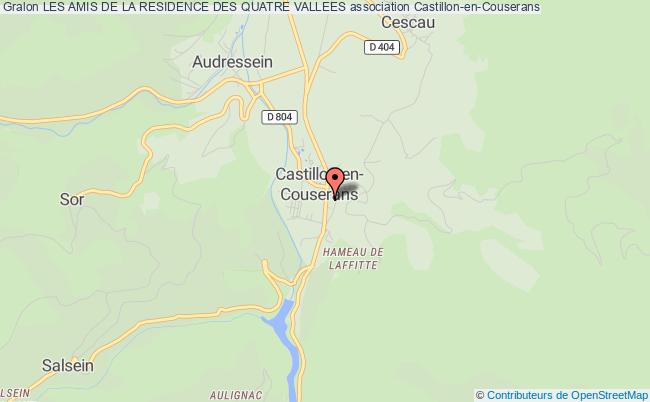 plan association Les Amis De La Residence Des Quatre Vallees Castillon-en-Couserans