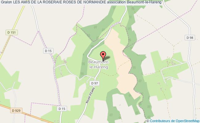 plan association Les Amis De La Roseraie Roses De Normandie Beaumont-le-Hareng