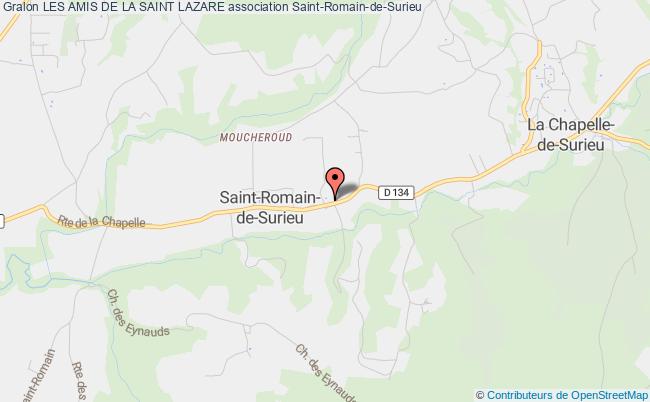 plan association Les Amis De La Saint Lazare Saint-Romain-de-Surieu