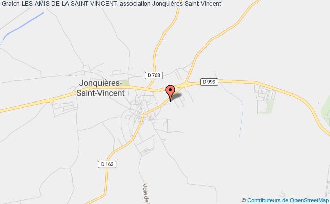 plan association Les Amis De La Saint Vincent. Jonquières-Saint-Vincent