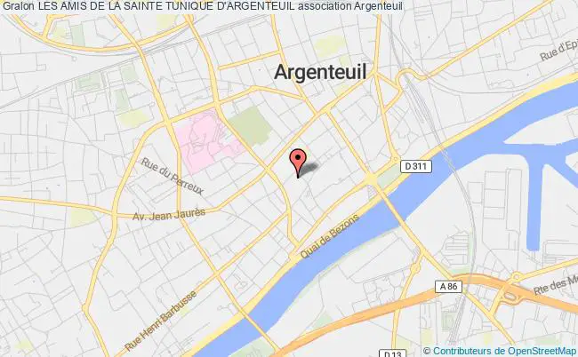 plan association Les Amis De La Sainte Tunique D'argenteuil Argenteuil