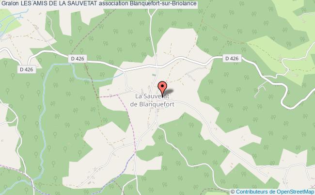 plan association Les Amis De La Sauvetat Blanquefort-sur-Briolance