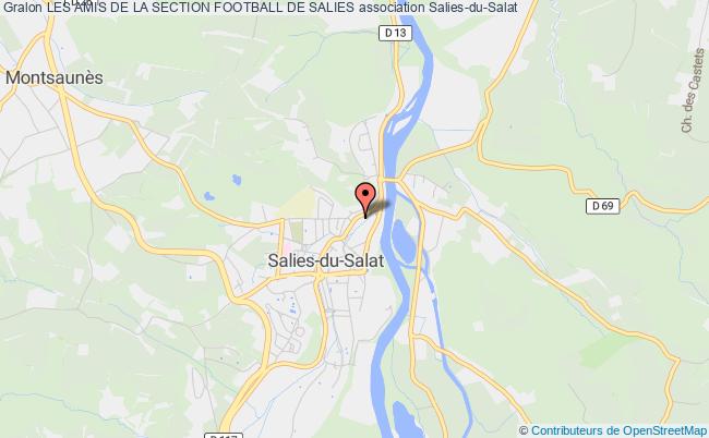 plan association Les Amis De La Section Football De Salies Salies-du-Salat