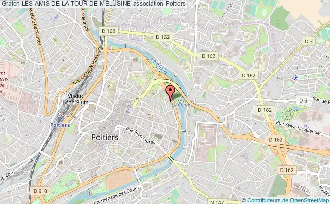 plan association Les Amis De La Tour De MÉlusine Poitiers