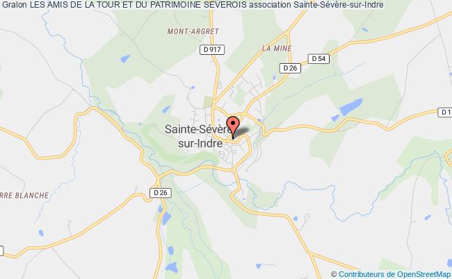 plan association Les Amis De La Tour Et Du Patrimoine Severois Sainte-Sévère-sur-Indre