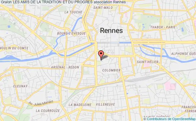 plan association Les Amis De La Tradition Et Du Progres Rennes