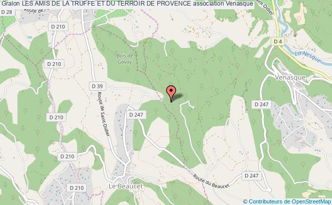 plan association Les Amis De La Truffe Et Du Terroir De Provence Venasque