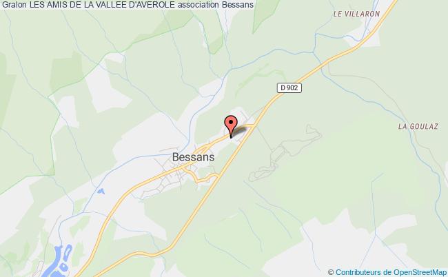 plan association Les Amis De La Vallee D'averole Bessans