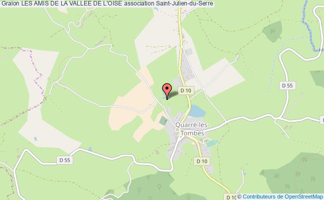 plan association Les Amis De La Vallee De L'oise Saint-Julien-du-Serre