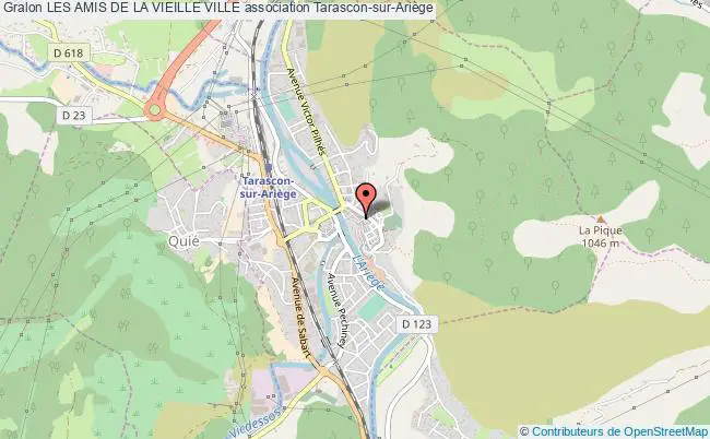 plan association Les Amis De La Vieille Ville Tarascon-sur-Ariège