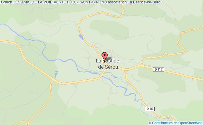 plan association Les Amis De La Voie Verte Foix - Saint-girons La Bastide-de-Sérou