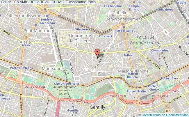 plan association Les Amis De Larevuedurable Paris 13e