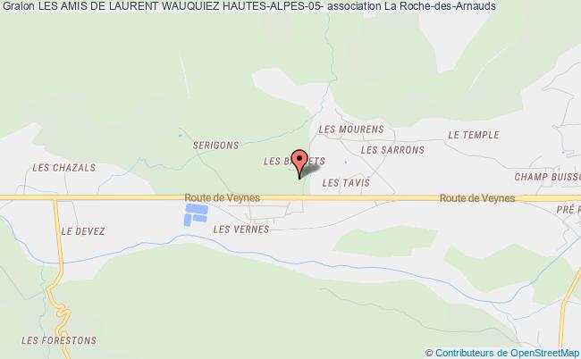plan association Les Amis De Laurent Wauquiez Hautes-alpes-05- Roche-des-Arnauds