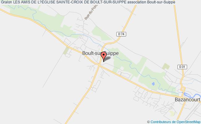 plan association Les Amis De L?Église Sainte-croix De Boult-sur-suippe Boult-sur-Suippe