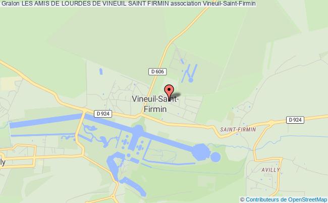 plan association Les Amis De Lourdes De Vineuil Saint Firmin Vineuil-Saint-Firmin