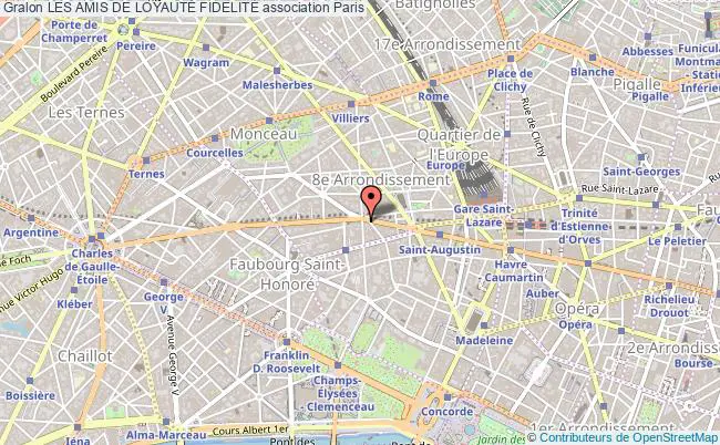plan association Les Amis De LoyautÉ FidelitÉ Paris
