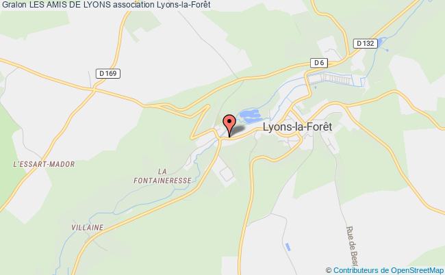 plan association Les Amis De Lyons Lyons-la-Forêt