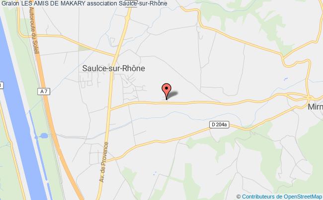 plan association Les Amis De Makary Saulce-sur-Rhône
