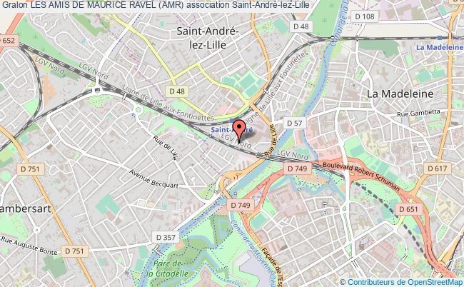 plan association Les Amis De Maurice Ravel (amr) Saint-André-lez-Lille
