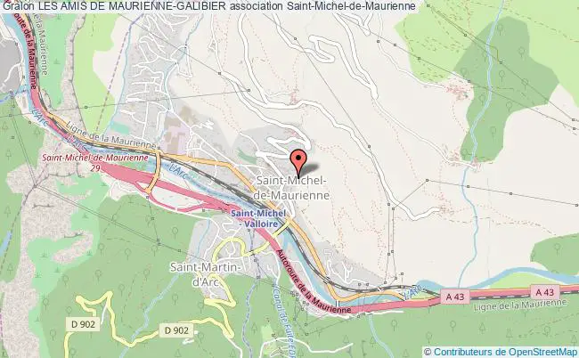 plan association Les Amis De Maurienne-galibier Saint-Michel-de-Maurienne