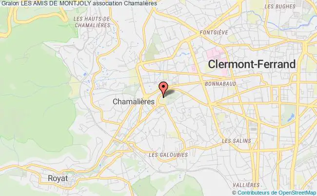 plan association Les Amis De Montjoly Chamalières