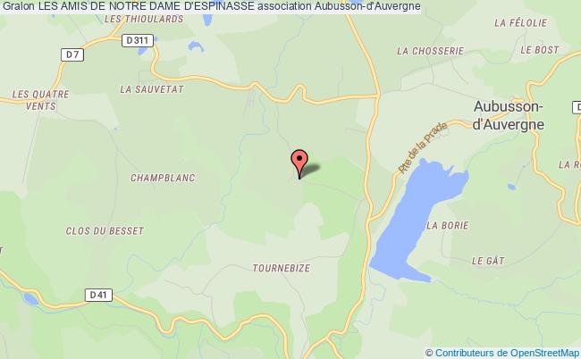 plan association Les Amis De Notre Dame D'espinasse Aubusson-d'Auvergne