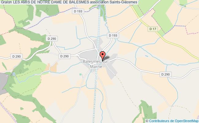plan association Les Amis De Notre Dame De Balesmes Balesmes-sur-Marne