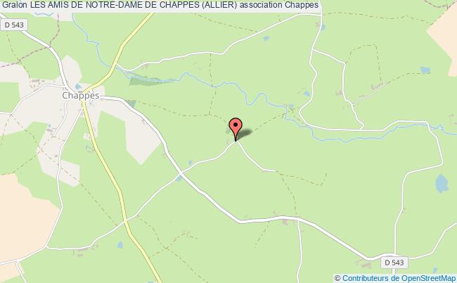 plan association Les Amis De Notre-dame De Chappes (allier) Montmarault