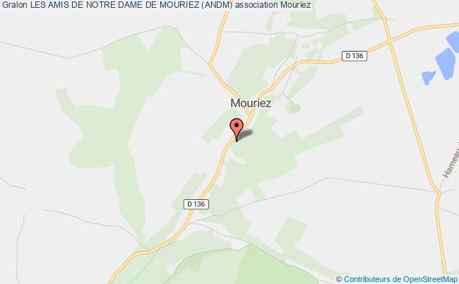 plan association Les Amis De Notre Dame De Mouriez (andm) Mouriez