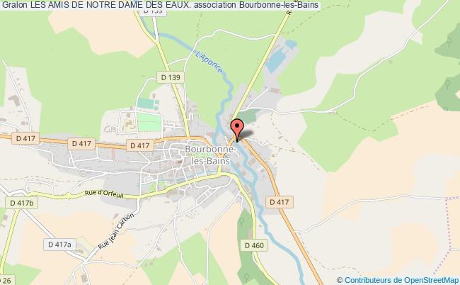 plan association Les Amis De Notre Dame Des Eaux. Bourbonne-les-Bains