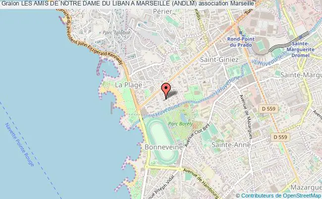 plan association Les Amis De Notre Dame Du Liban A Marseille (andlm) Marseille