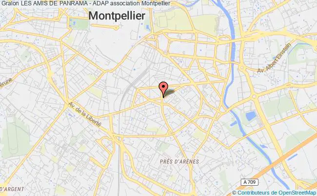 plan association Les Amis De Panrama - Adap Montpellier